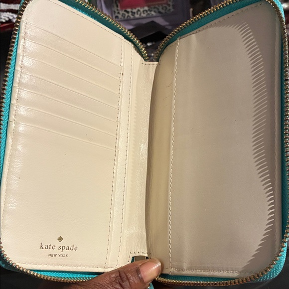 Kate Spade Aqua Blue Wristlet - Picture 4 of 5